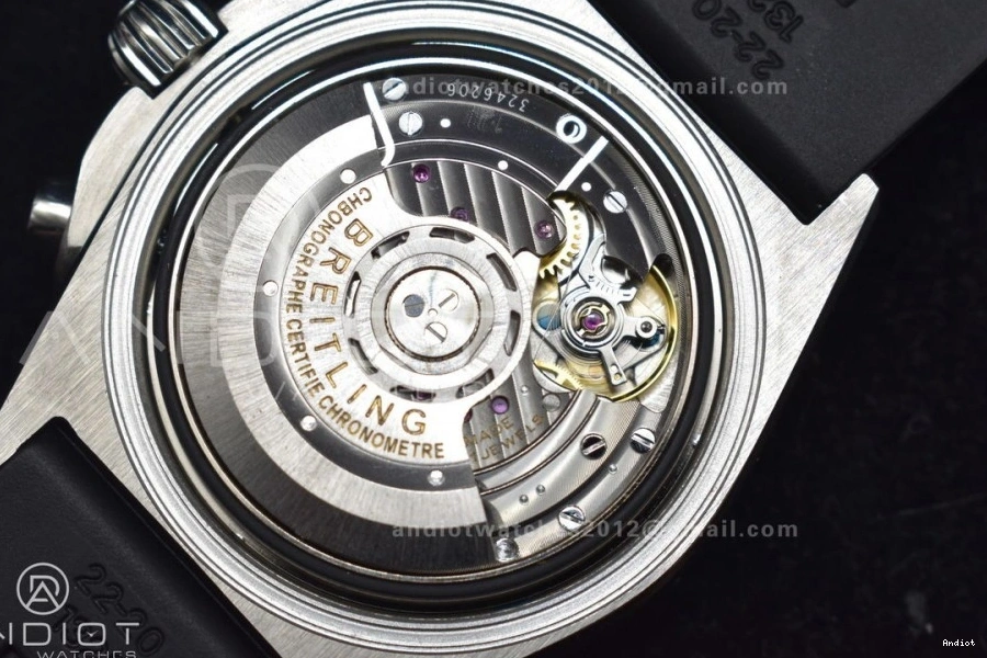 L-Silver 1:1 Navitimer BLS Version 43mm Best LE A7750 SS Chrono B01 Blk 0801